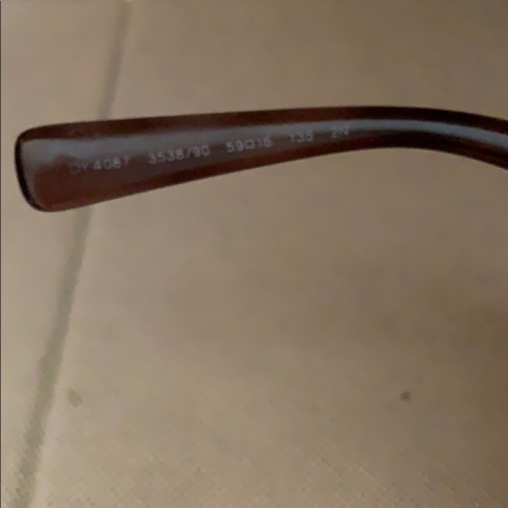 DKNY sunglasses. Dark purple tortoise like frame. - Picture 7 of 8